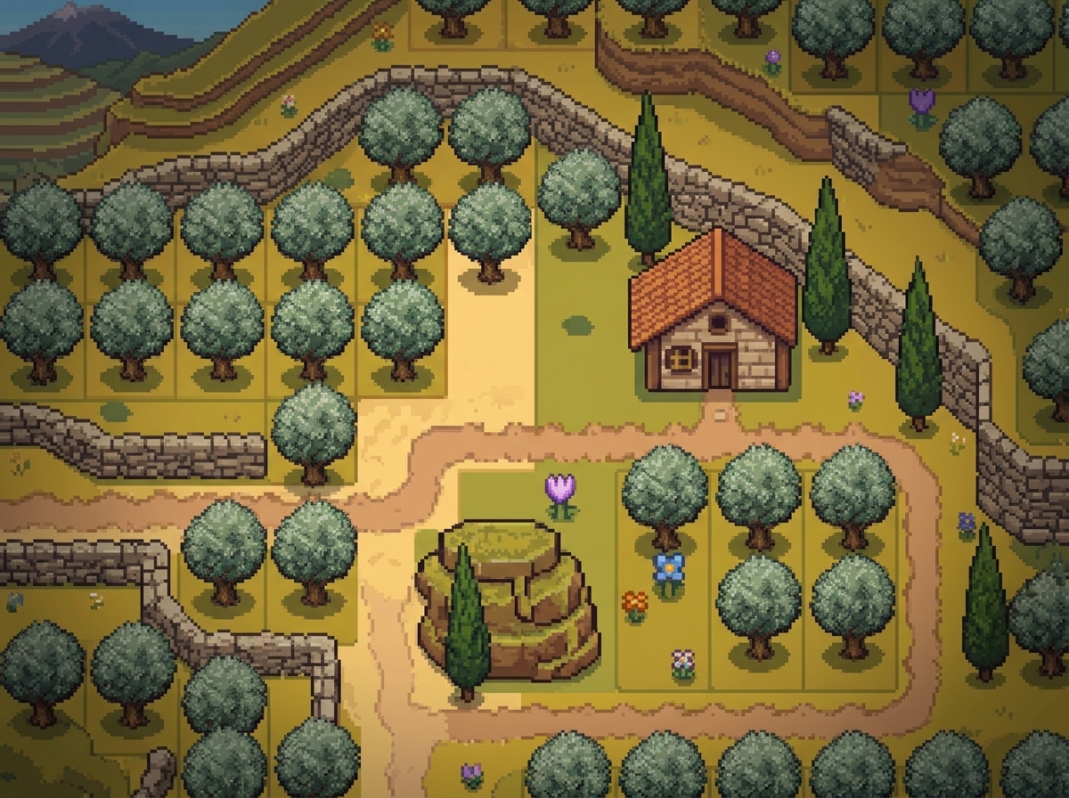 MyOliveTree pixel grove map